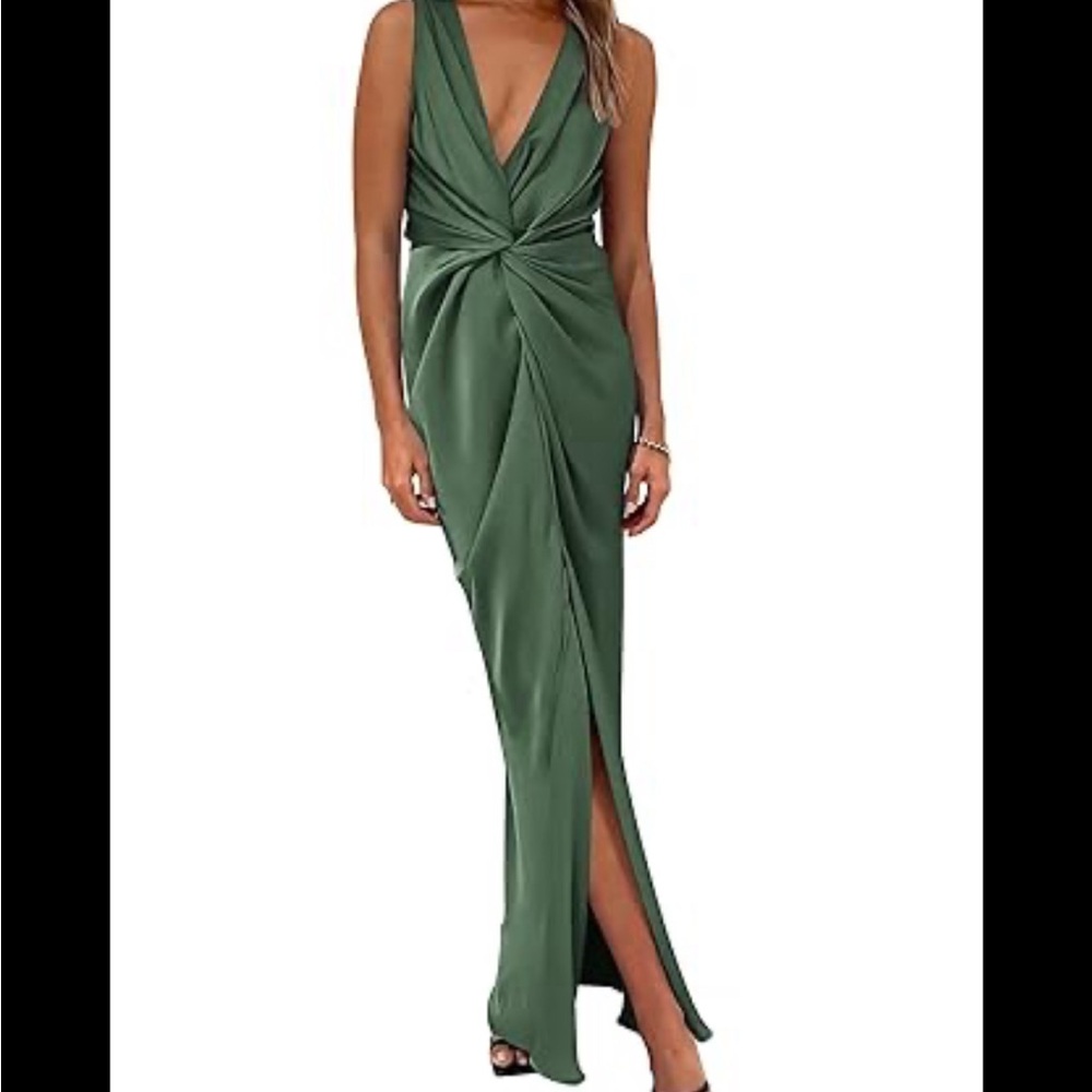 Pretty Graden Elegant Green Sleeveless Dress